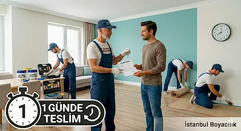 1 günde teslim boya badana