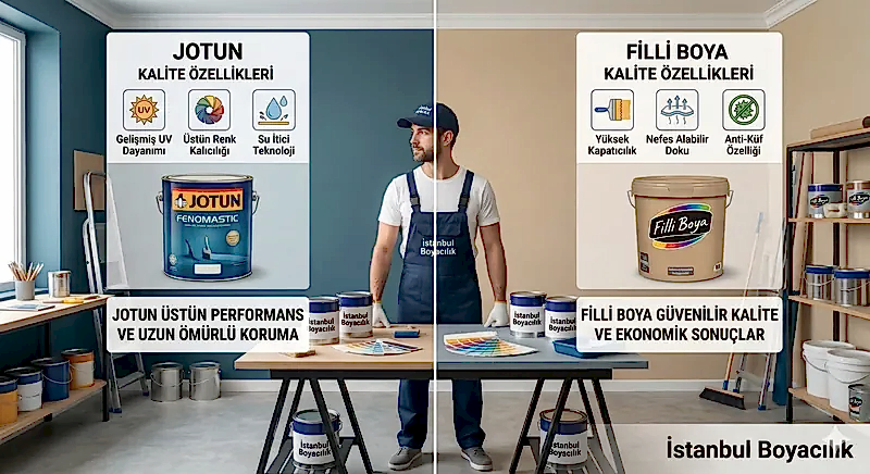 Jotun ve Filli Boya karşılaştırması