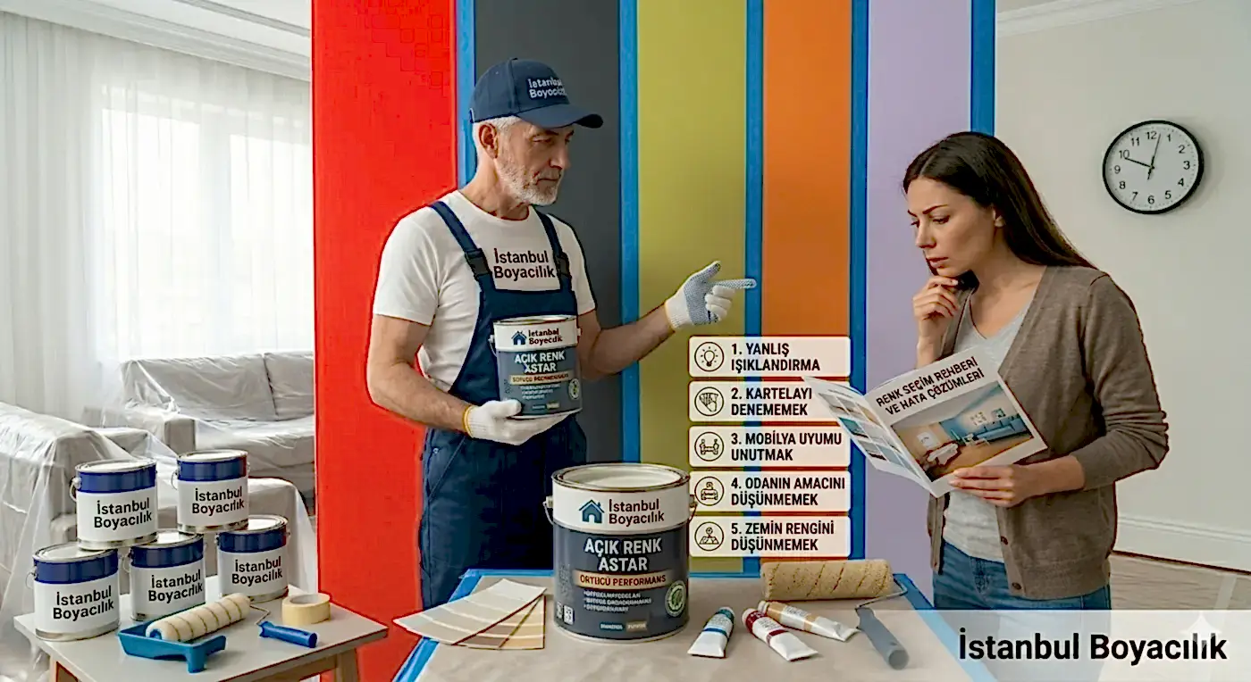 Renk seçiminde sık yapılan 5 hata ve doğru renk bulma önerileri