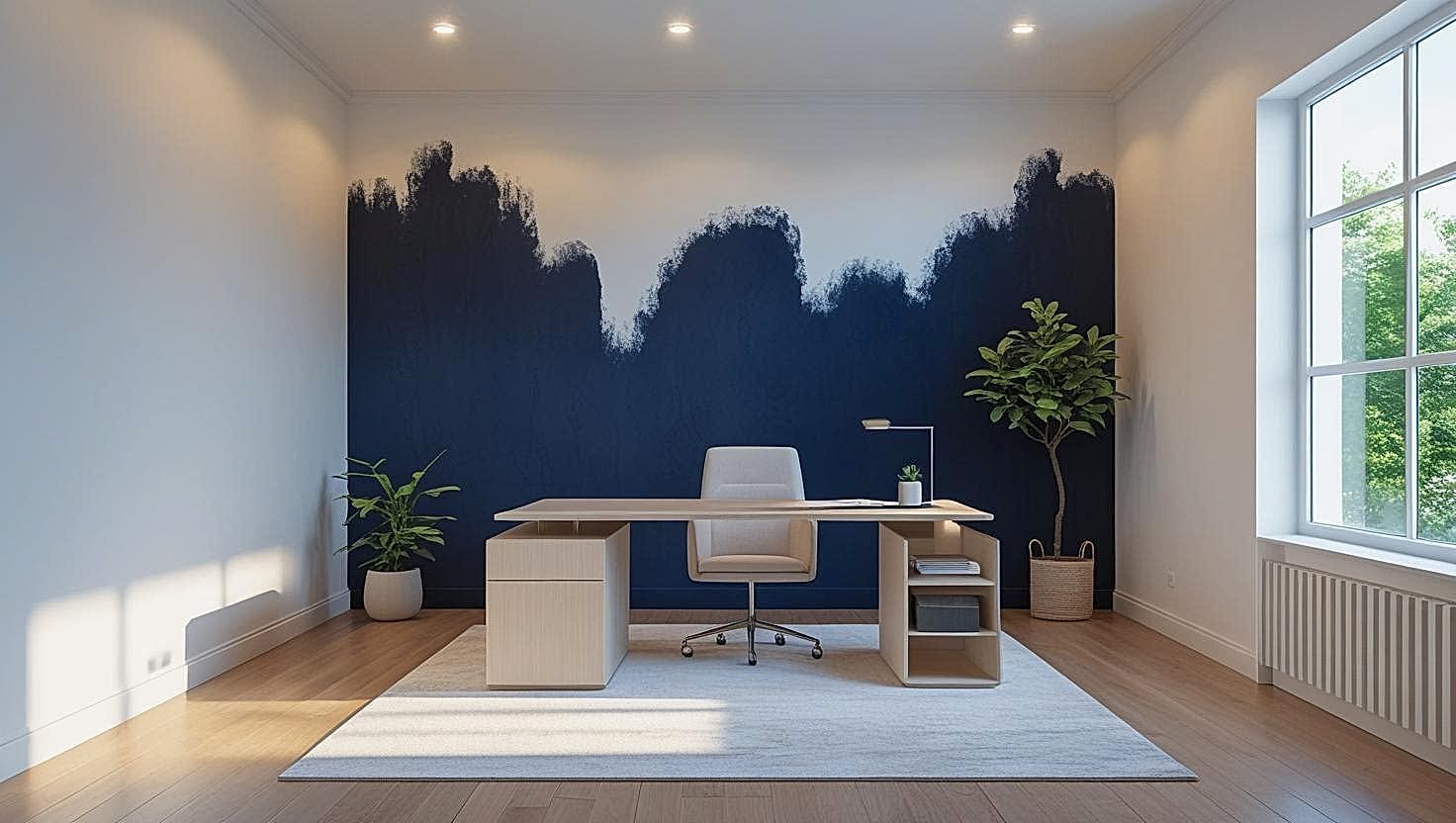 İstanbul Çekmeköy'de modern bir ofisin iç cephe boyama uygulaması