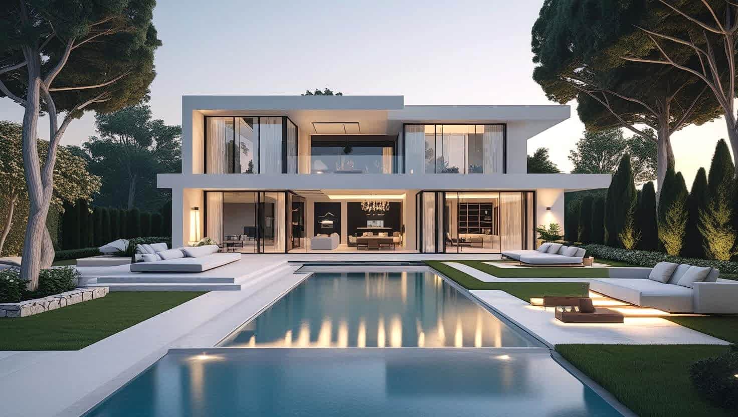 Etiler'de lüks bir rezidans dairesinin minimalist tarzda boyanması