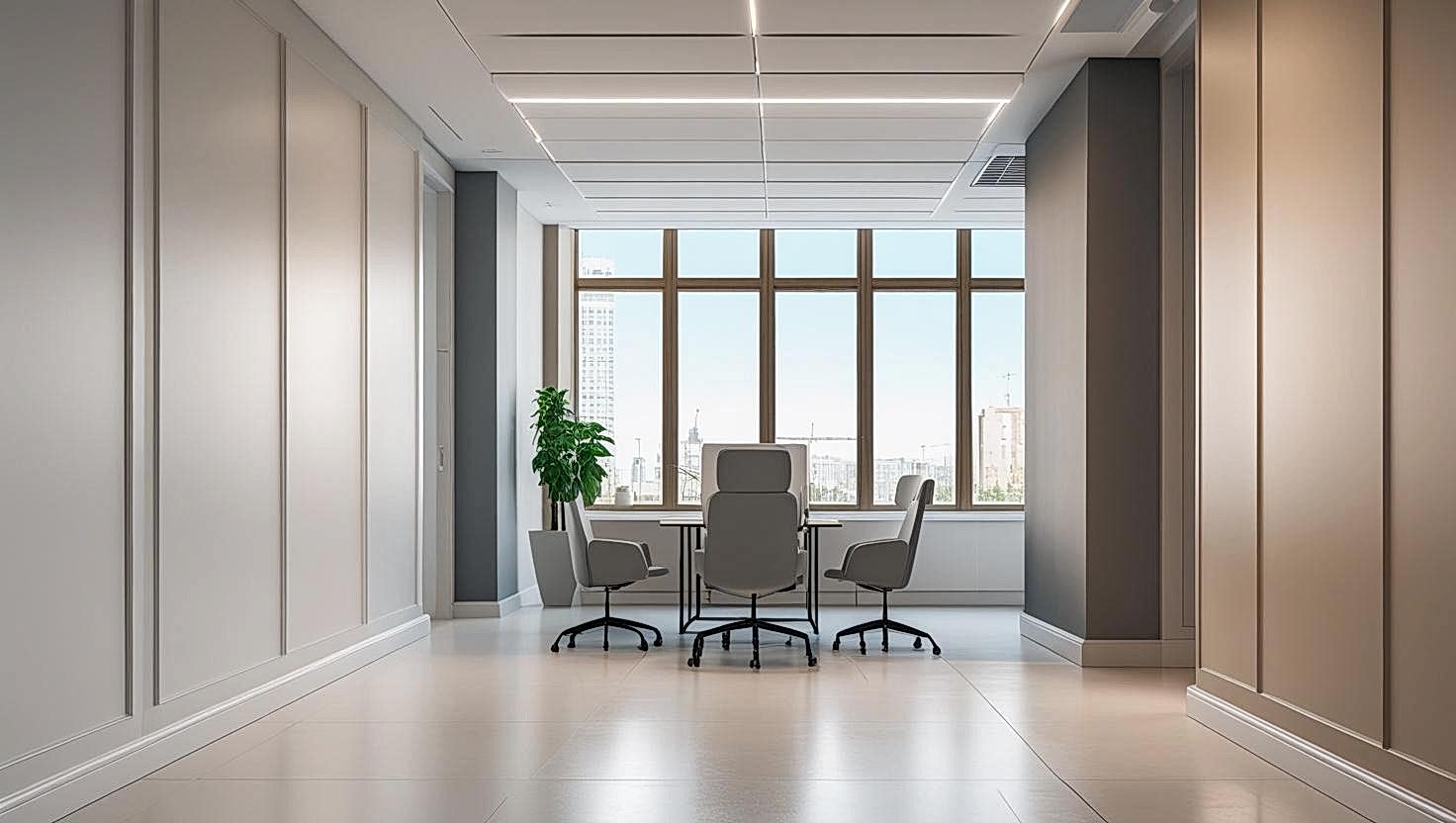 Şişli'deki bir ofis için yapılan komple ofis boyama hizmeti