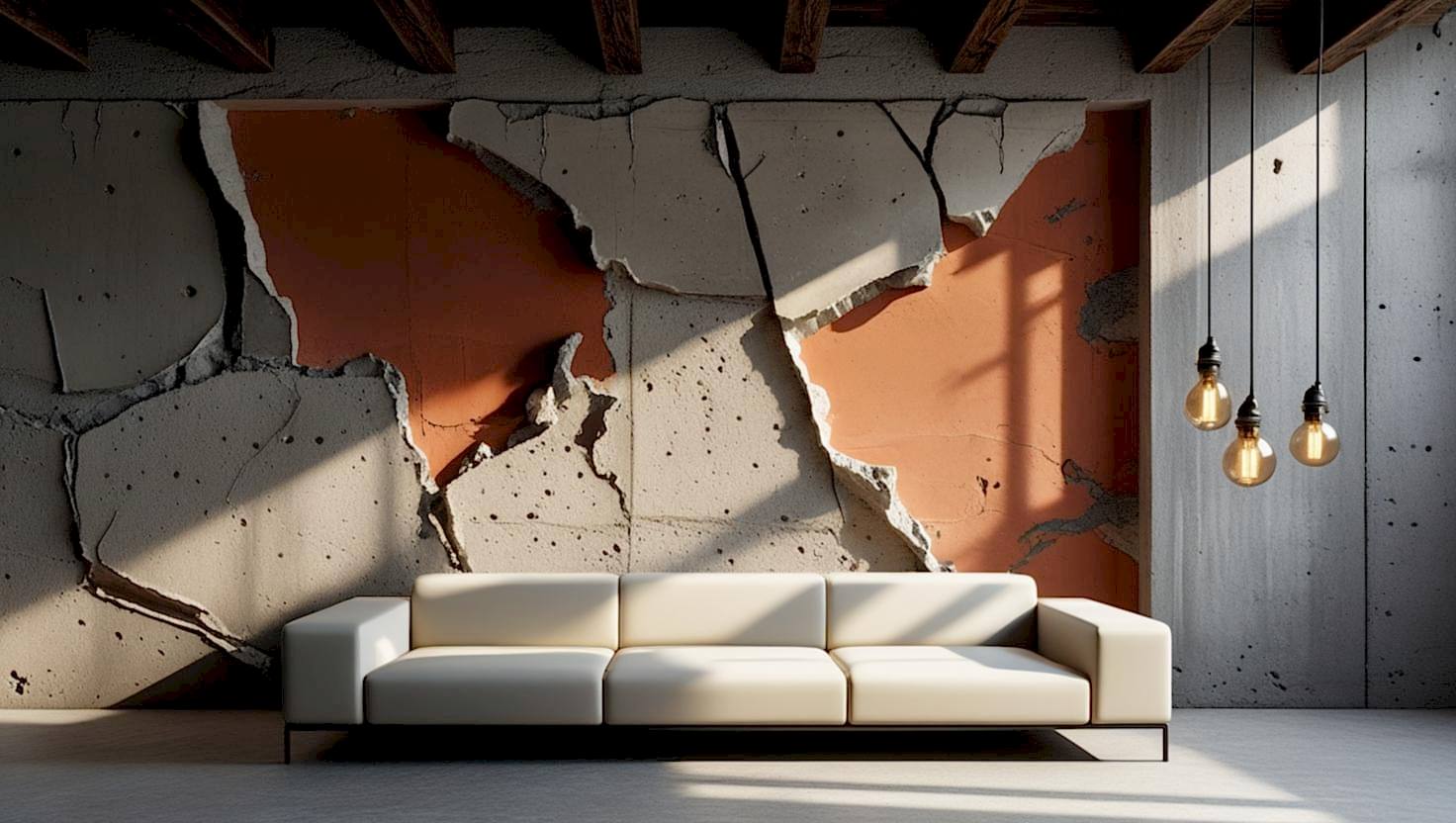 Kandilli'de bir mekana uygulanan sanatsal ve modern dekoratif boya teknikleri