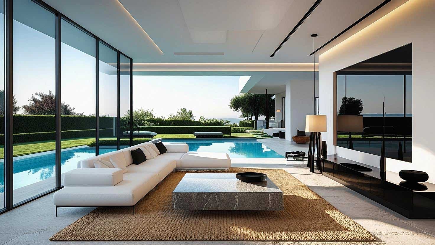 Kandilli'de lüks bir villanın iç mekanının premium boyalarla boyanması