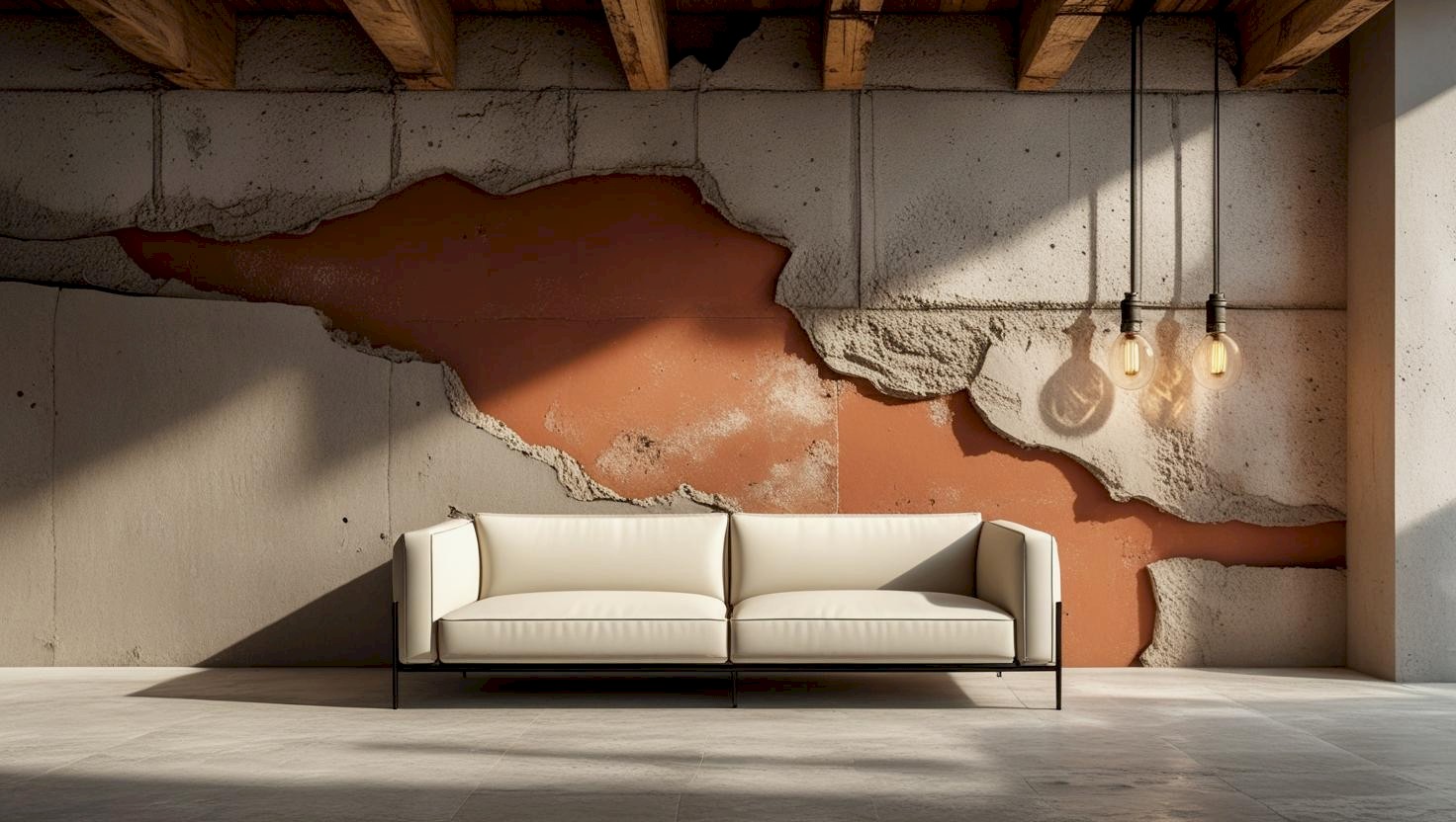 Kemerburgaz'da bir eve uygulanan Country tarzı doğal dokulu dekoratif boya