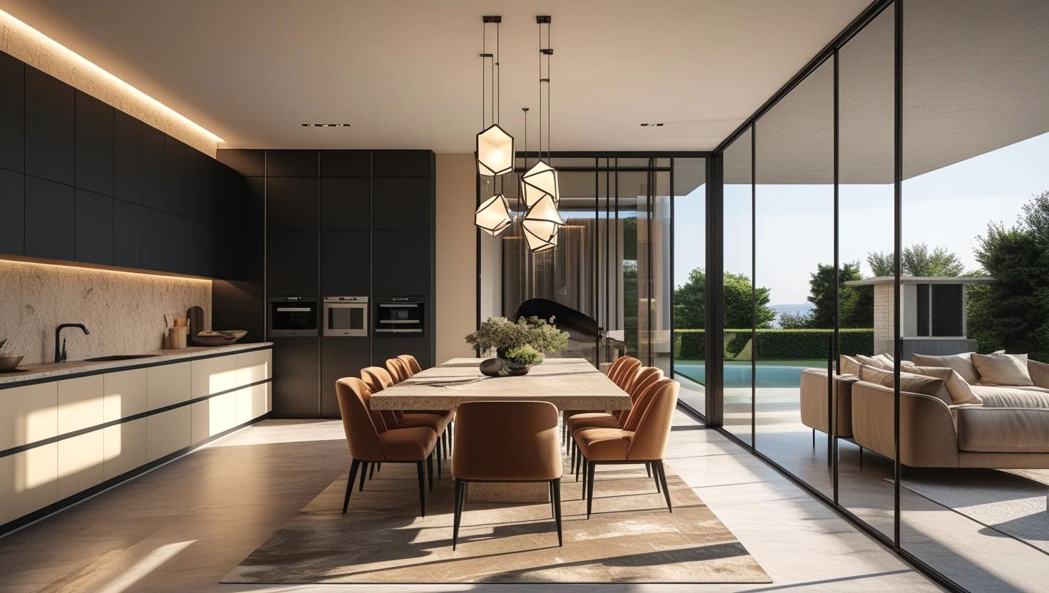 Tarabya'da bir dairenin iç cephe boyası yapılıyor