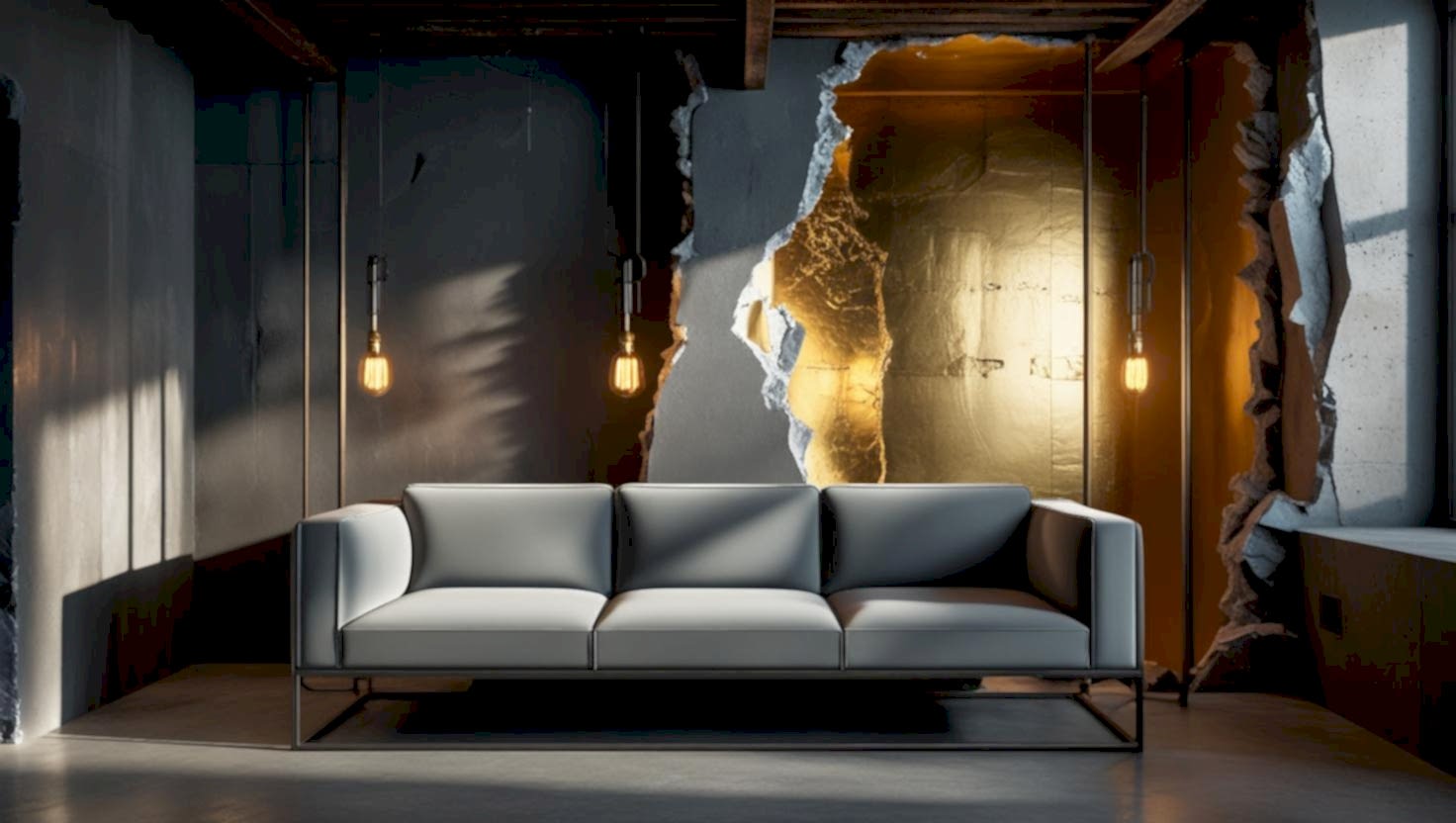 Tarabya'da bir villanın duvarına uygulanan İtalyan dekoratif boya