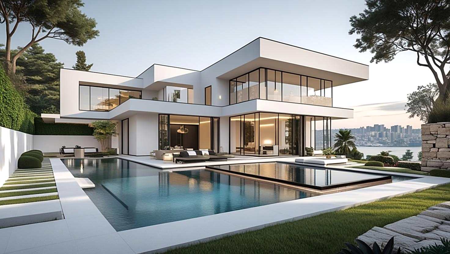 Tarabya'da bir villanın iç ve dış cephe boyaması