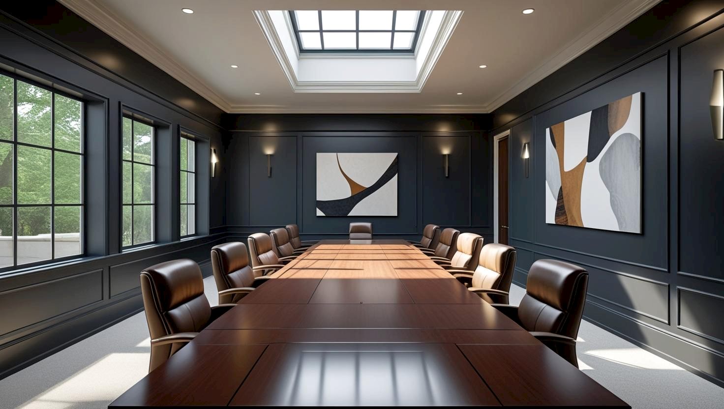 İstanbul'da modern bir ofisin iç cephe boyama uygulaması